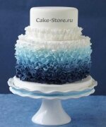 Торт в синем цвете