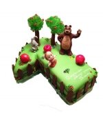 Детский торт медведь