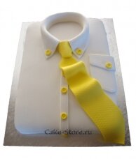 Корпоративный торт галстук из крема
