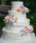 Кремовые свадебные торты