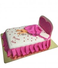 Торт кровать любви