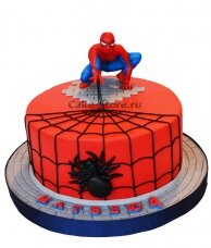 Торт на 4 года мальчику с пауком