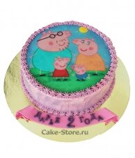 Торт с рисунком Свинки Пеппы