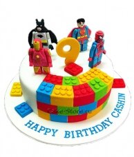 Торт супергерои лего