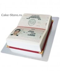 Торт в виде паспорта