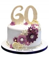 Торты на 60 лет свадьбы (бриллиантовая)