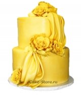 Жёлтые свадебные торты