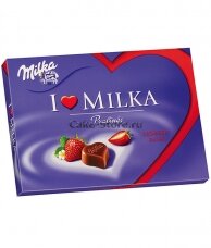 Конфеты Milka I Love Milka Strawberry and Milk Cream Pralines