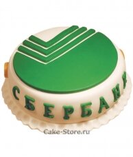Корпоративный торт с логотипом банка