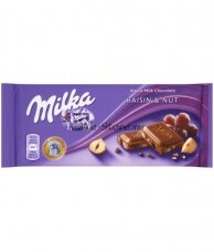 Молочный шоколад Milka Raisins and Hazelnuts Chocolate
