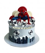 Торт Человек-паук паучки и город
