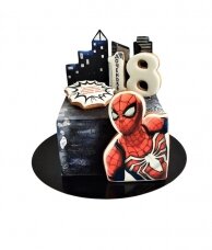 Торт Человек-паук сити из пряников