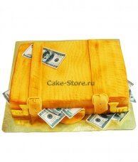 Торт чемодан с деньгами для женщины