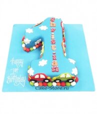 Торт цифра 1 на день рождения мальчику