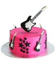Торт гитара для девочки