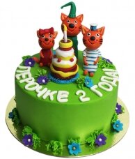 Торт из мультика "Три кота"