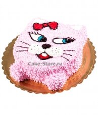 Торт кошка с кремом
