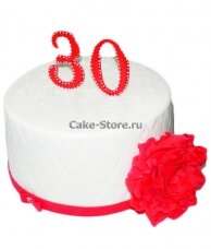 Торт на 30 лет девушке с розой