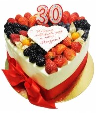 Торт на 30 лет девушке с ягодами