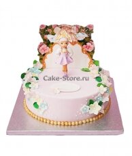Торт на 7 лет девочке с цветами