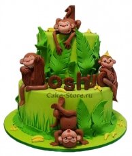 Торт на годик мальчику обезьянка
