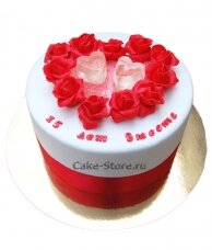 Торт на годовщину свадьбы 15 лет