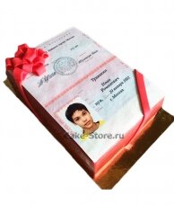 Торт на получение паспорта