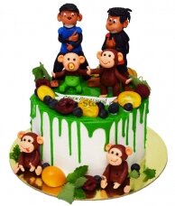 Торт обезьянка и дети