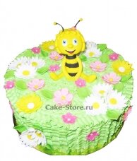 Торт пчелка на лугу