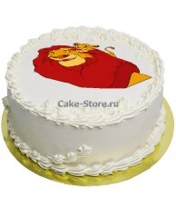 Торт с изображением корол лев