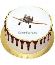 Торт с изображением самолет