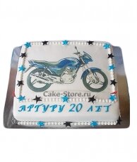 Торт с рисунком мотоцикла