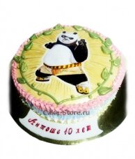 Торт с рисунком панды