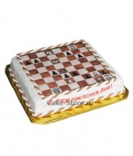 Торт с рисунком шахмат