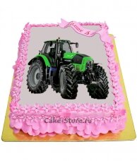 Торт с рисунком трактора