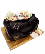 Торт сумка с деньгами