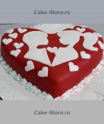 Торт в форме сердца