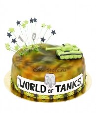 Торты в виде танка world of tanks